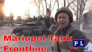 Russian Tanks Head into battle On Mariupol Frontline