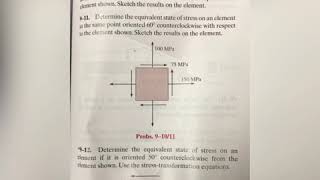 Problem 9-11 Transformation Equations