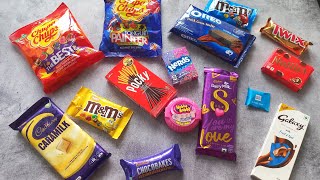 100 of chocolates and candies unboxing, surprise toys, chocolate opening video,Cadbury celebration