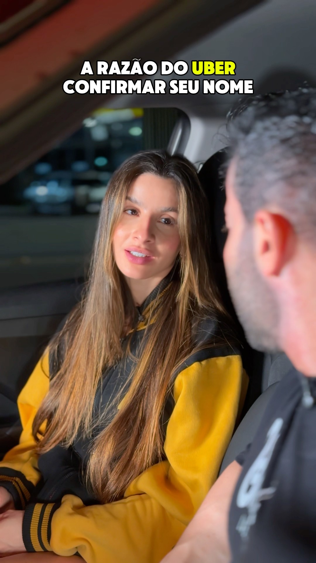 Sempre confirme o nome no Uber