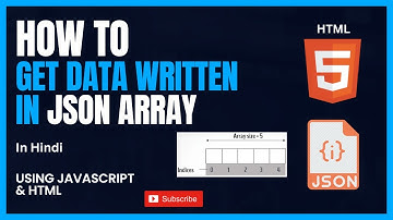How to read data from JSON Array Using JavaScript and HTML