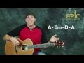 Learn Whats up 4 Non Blondes SUPER EASY Beginner guitar song lesson with chords strum patterns