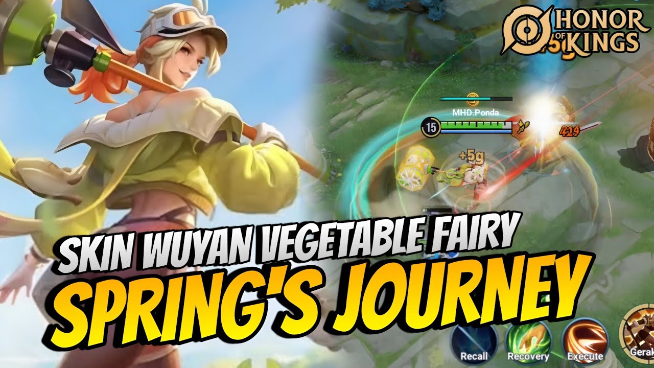 Review Skin Gratis Wuyan Spring's Journey Vegetable Fairy - Honor Of Kings Indonesia