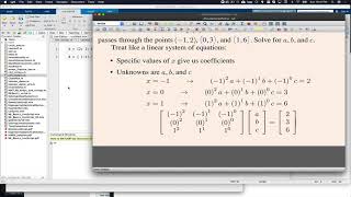 MATLAB - Finding the Coefficients for a Non-linear System