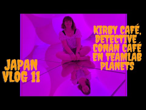 Tante Kaar Vlogs || Japan vlog deel 11- Tokyo dag 7-  Kirby en Detective Conan café en TeamLab
