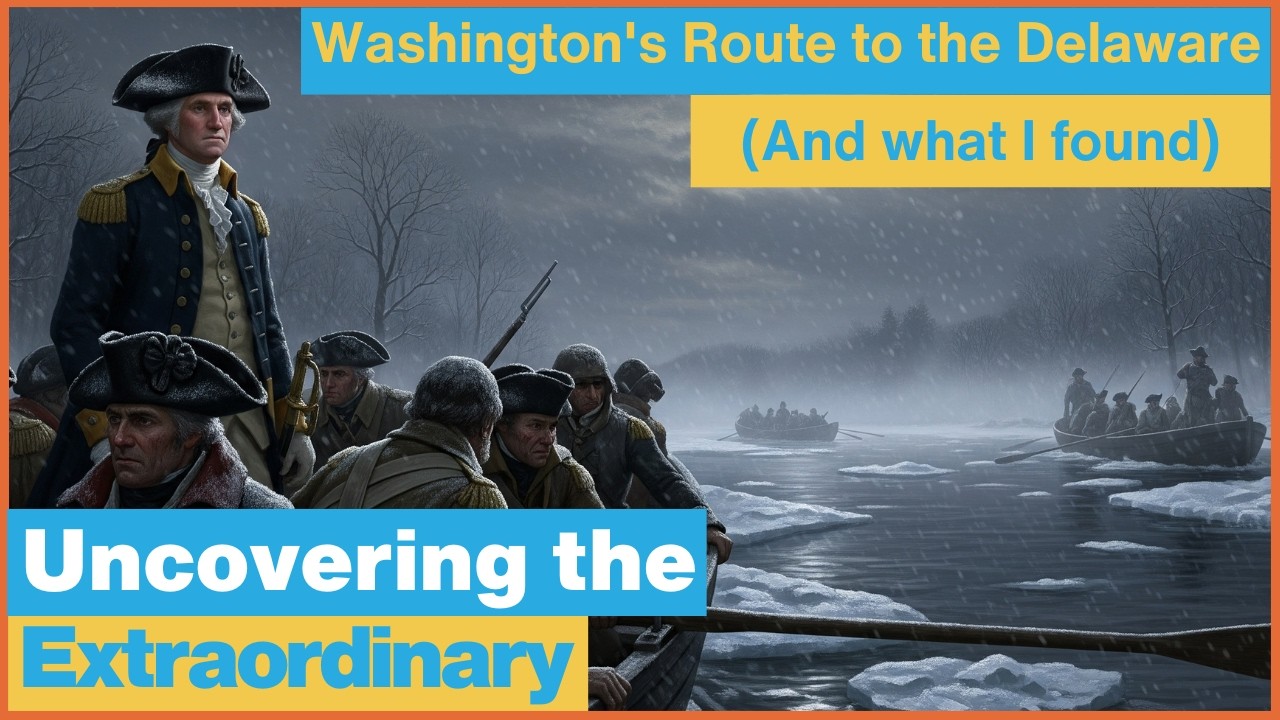 ⁣I Drove Washington's Route to the Delaware (and what I found)