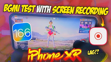 🔥iPhone XR BGMI Test with Screen Recording after iOS 16.6 | Lag while Recording?