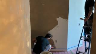 Venetian plaster 2nd coat application of fine marmorino, Bringing walls to life!