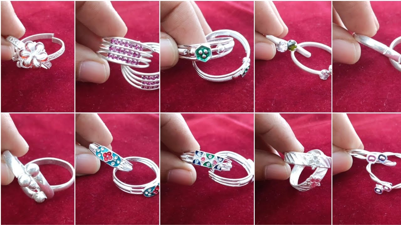 silver toe ring design || अंगूठा बिछिया design with weight and price @gtjewellery - YouTube
