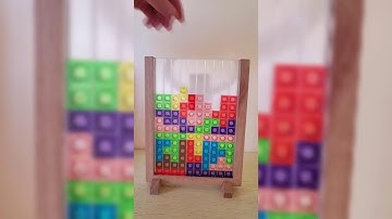 PLAYING COLORFULL TETRIS BLOCKS PUZZLE. ASMR Video