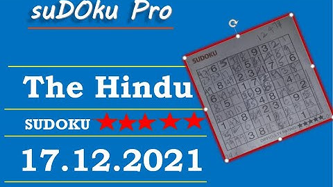 The Hindu Dec 17, 2021 5 Star - Step by Step Solution Clearly Explained