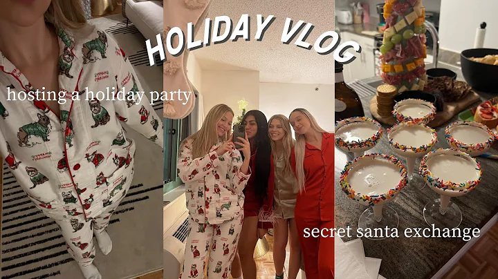 vlog: hosting our annual secret santa, jingle juic...