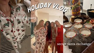 vlog: hosting our annual secret santa, jingle juice recipe + charcutertree idea | maddie cidlik