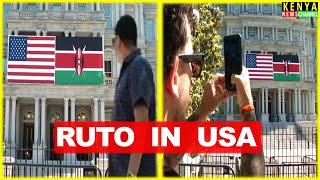 Americans impressed by Kenyan Flag across Washington as Ruto meets Biden in the White House