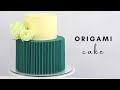 ORIGAMI CAKE TECHNIQUE WITH GANACHE │ NEW CAKE TRENDS │ CAKES BY MK