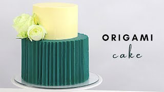 ORIGAMI CAKE TECHNIQUE WITH GANACHE │ NEW CAKE TRENDS │ CAKES BY MK