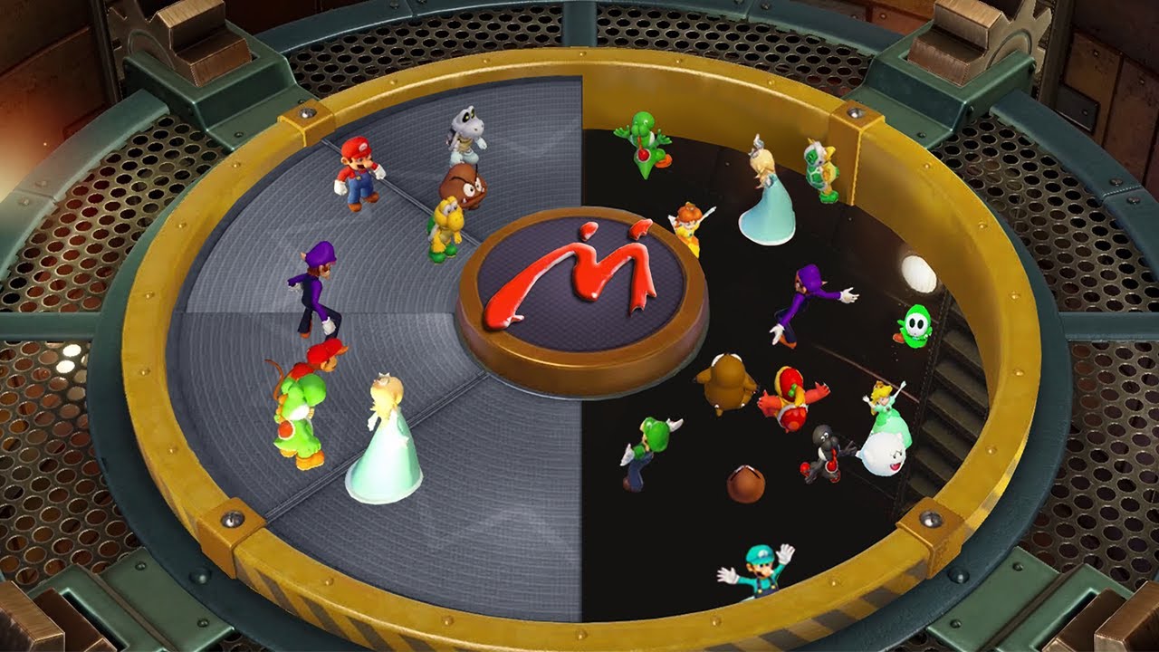 Super Mario Party Minigames - Mario Vs Luigi Vs Peach Vs Rosalina (Master Difficulty)