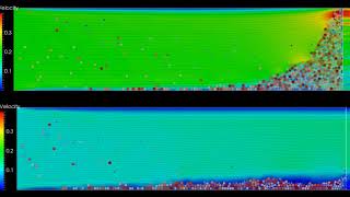 Filter for a particle-laden flow in a channel