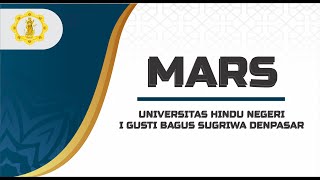Mars Universitas Hindu Negeri I Gusti Bagus Sugriwa Denpasar
