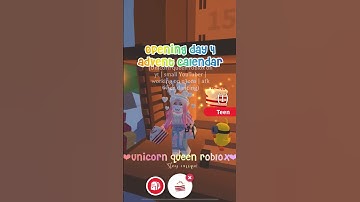 Opening day 4 Advent calendar in Adopt me