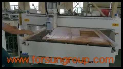 CNC Router Machine Cutting on Plywood Video