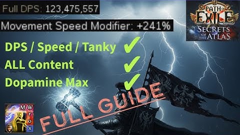 [POE 3.26] Champion Banner Static Strike Full Guide | Crazy DPS and Speed | Good Defense