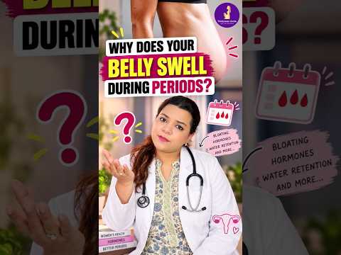 Period Bloating Explained in 60 seconds #periodfeatures #periods