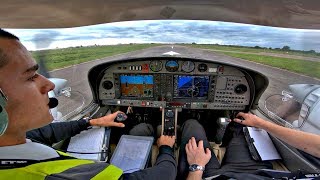 DA42 IFR Departure from Shoreham (Cockpit View) | GoPro 7 | Takeoff/Climb & ATC Comms