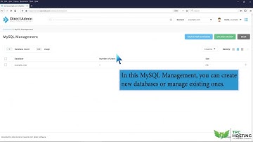 How to change a database user password in DirectAdmin   TPC Hosting