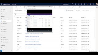 Familiarizing Dynamics CE (CRM) Users to the My Activities View - VisualSP