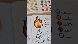 How to Color Glowing Fire with Alcohol Markers 🔥 Easy Step-by-Step Tutorial