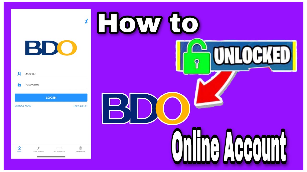 BDO Online Banking Locked / How To Reset BDO PASSWORD Easy Step by