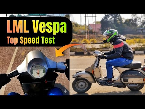 LML Vespa NV Top Speed Test | How Fast Can This Vintage Scooter Go?