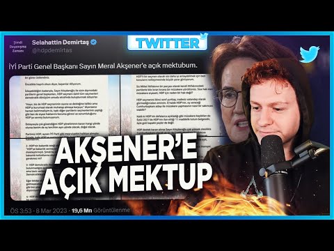 Selahattin Demirtaş'tan Meral Akşener'e Açık Mektup