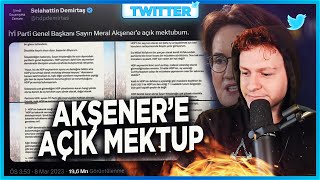 Selahattin Demirtaş'tan Meral Akşener'e Açık Mektup