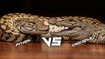 Python vs Crocodile -- Real Fight  | Python Eats Alligator