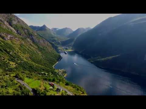 Drone Over Norway Fjords Trondheim Youtube