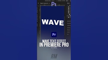 Wavy Text Effect in Premiere Pro Tutorial  #premiereprotutorial