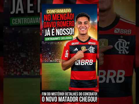 REAGINDO AO NOVO REFORÇO PARA O ATAQUE DO FLAMENGO!? - DAVID ROMERO #flamengo #viral #viralshorts