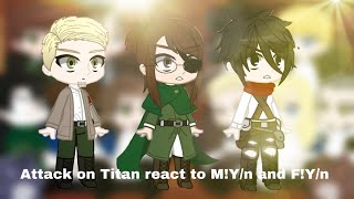 Attack on Titan season 4 react to M!Y/n and F!Y/n