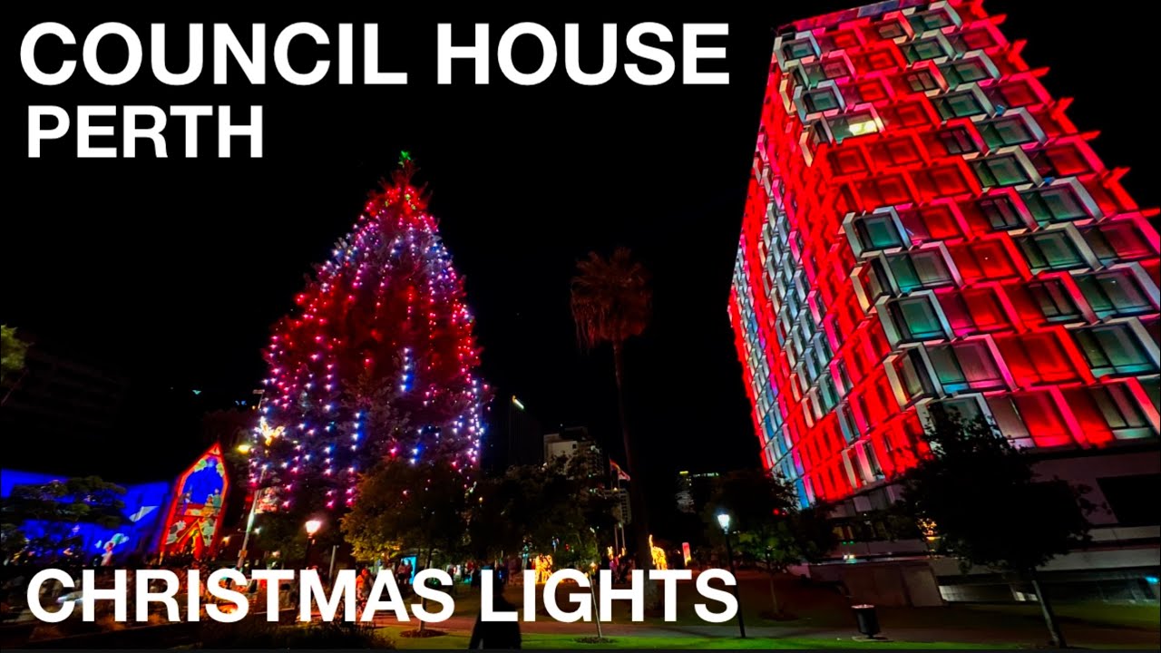 City of Perth Council House Christmas Lights YouTube