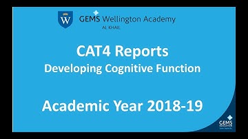 Using CAT4  - Developing cognitive function | Wexplain