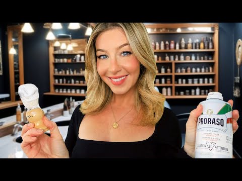 Asmr Gentlemen's Perfect Hot Towel Shave | Realistic Ear To Ear Barbershop Shave Experience For Men
