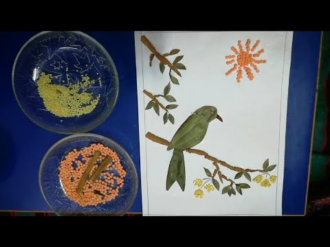 How to make craft with indian spices and pulses. - YouTube