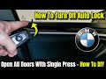 Doors Auto Lock When Drving - How To Change Door Lock / Unlock Settings - Easy DIY