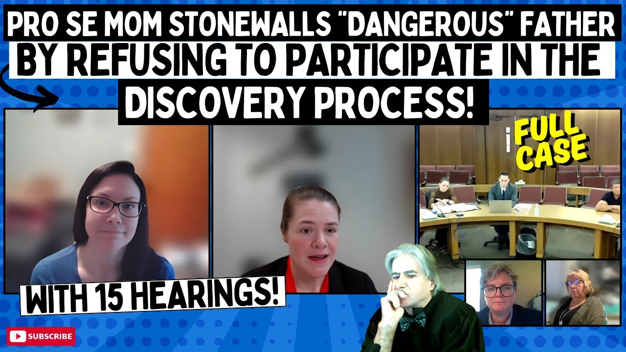 Pro Se Mom Stonewalls “Dangerous” Father By REFUSING To Participate In The Discovery Process!