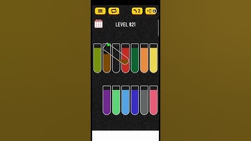 Water sort game level 821 and the level 822