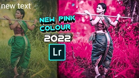 Lightroom moody pink tone photo editing tutorialhtroom background colour change preset  editing 2022