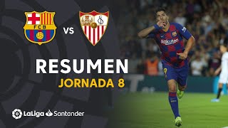 Resumen de FC Barcelona vs Sevilla FC (4-0)