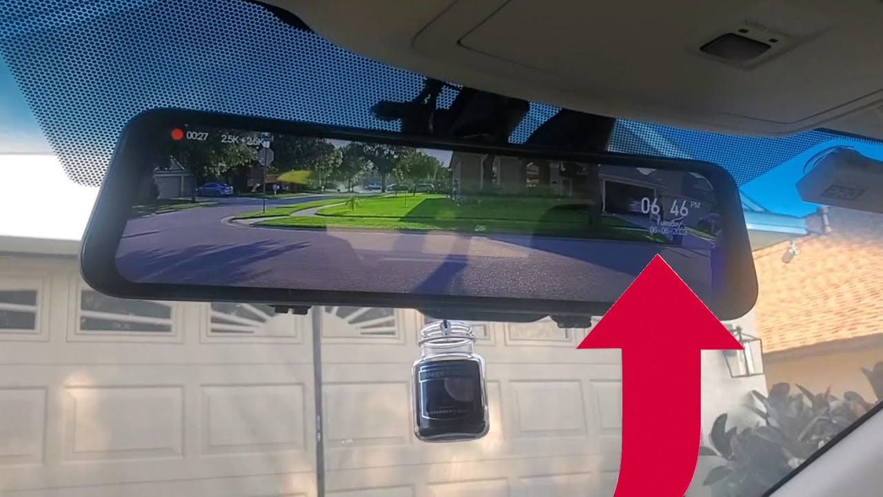 Wolfbox G900 4k Dashcam Mirror with Backup Camera installation